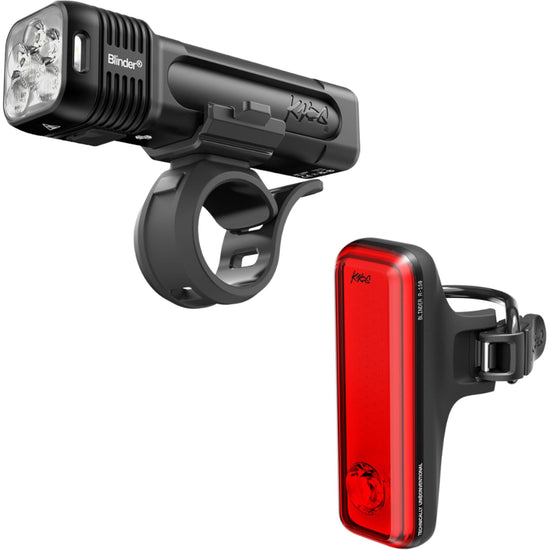 Blinder 1400 + R-150 Rear Bike Light Set - Black