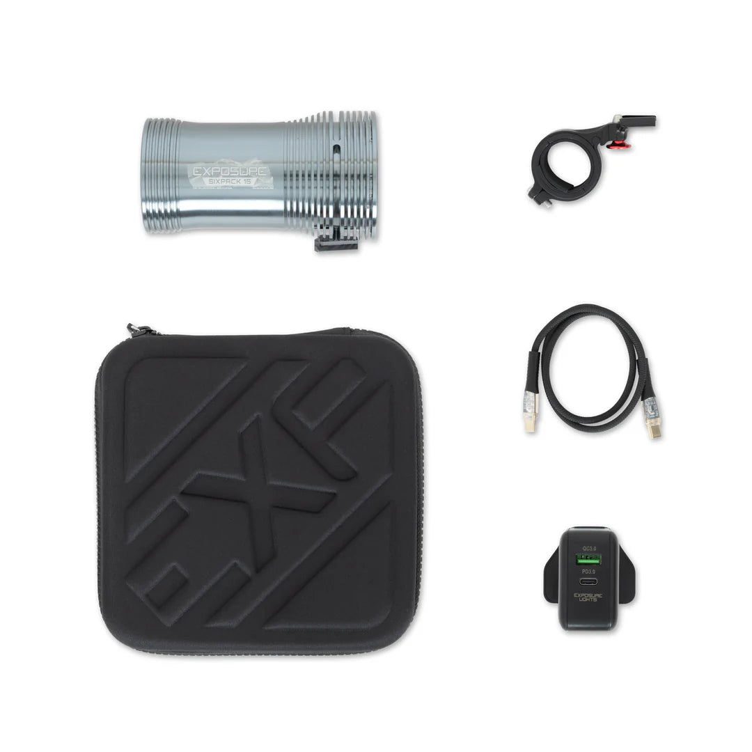 6 Pack 15 Bike Light – Metallic