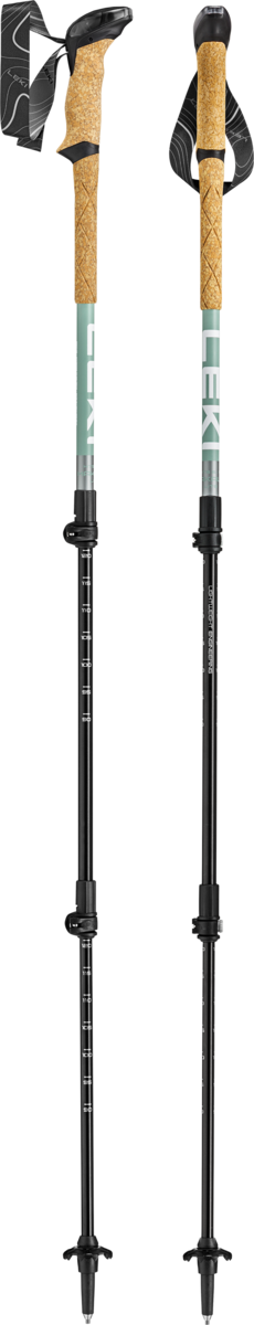 Makalu Lite Compact Walking Poles - Green