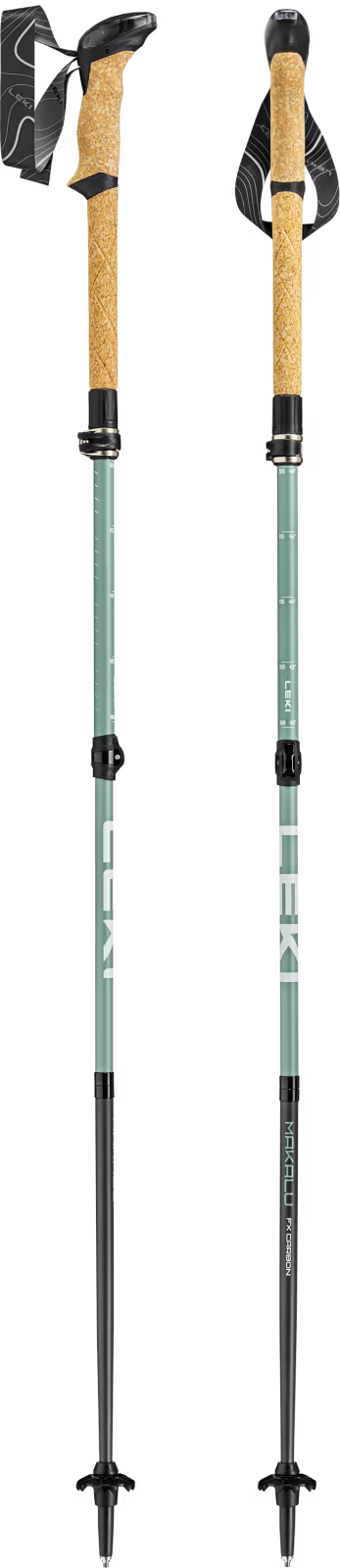 Makalu FX Carbon Compact Walking Poles - Grey