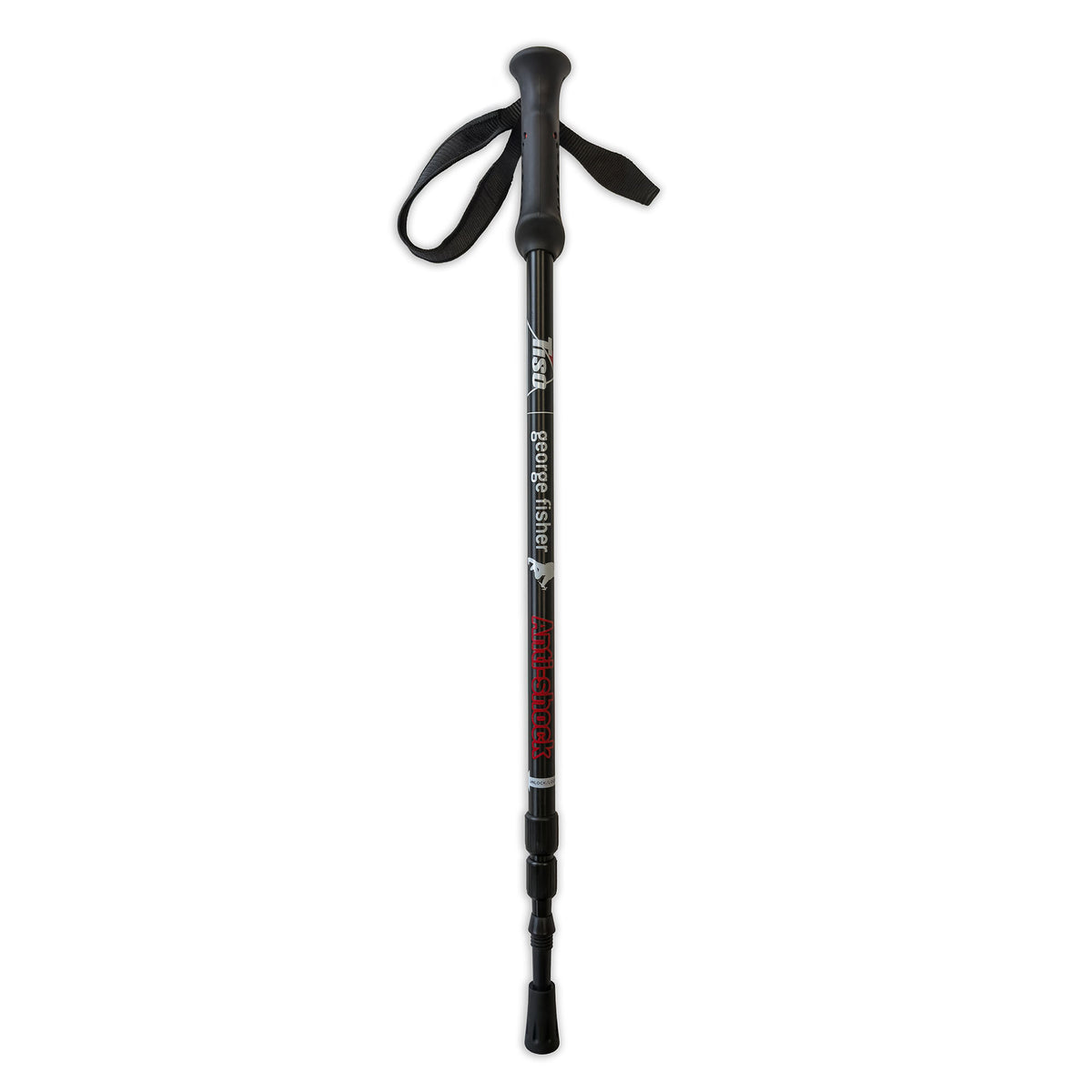 Anti-Shock Walking Pole - Black