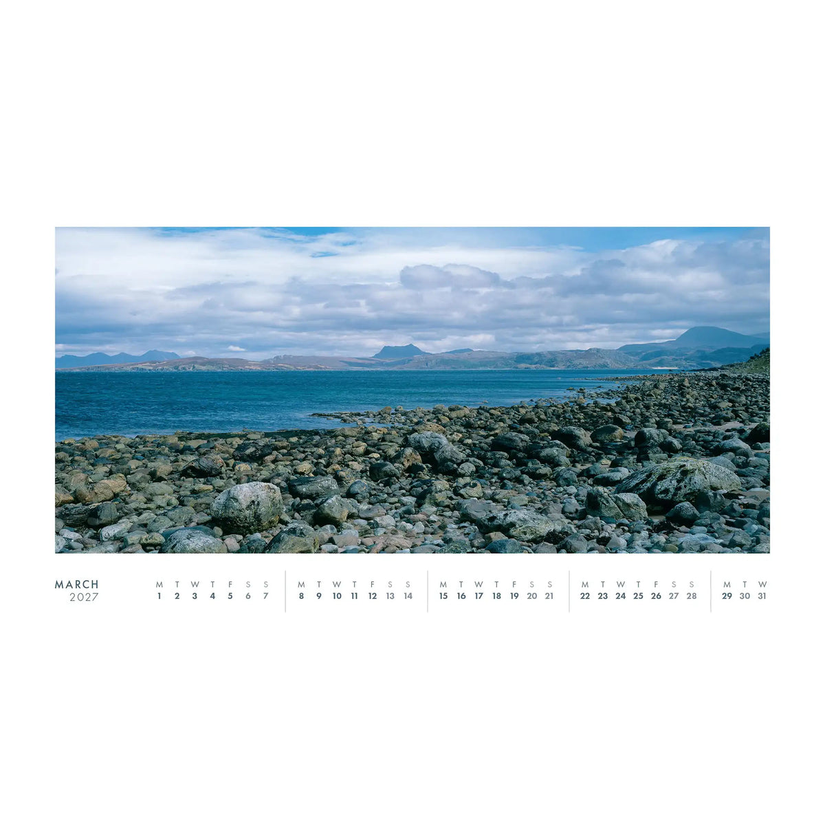 Scotland Desk 2027 Calendar