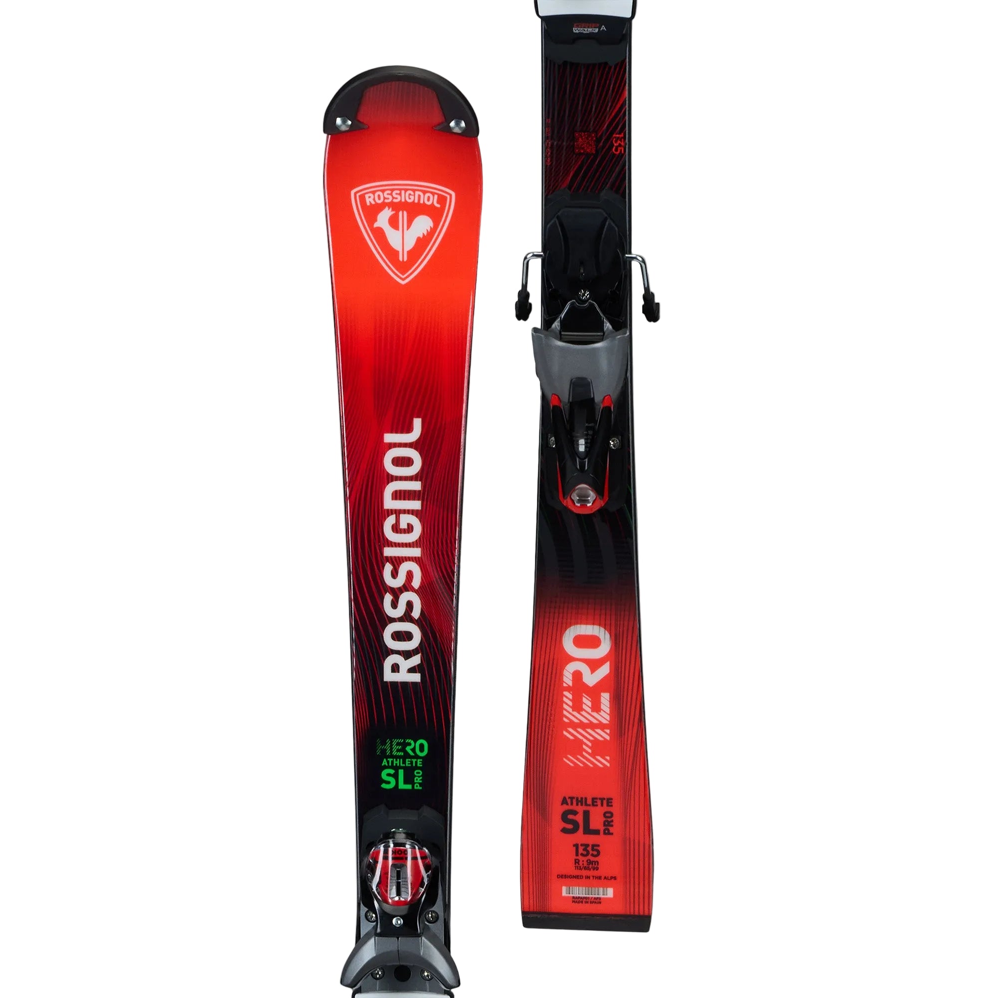Kids' Hero Athlete SL Pro Ski + SPX11 Bindings - Red