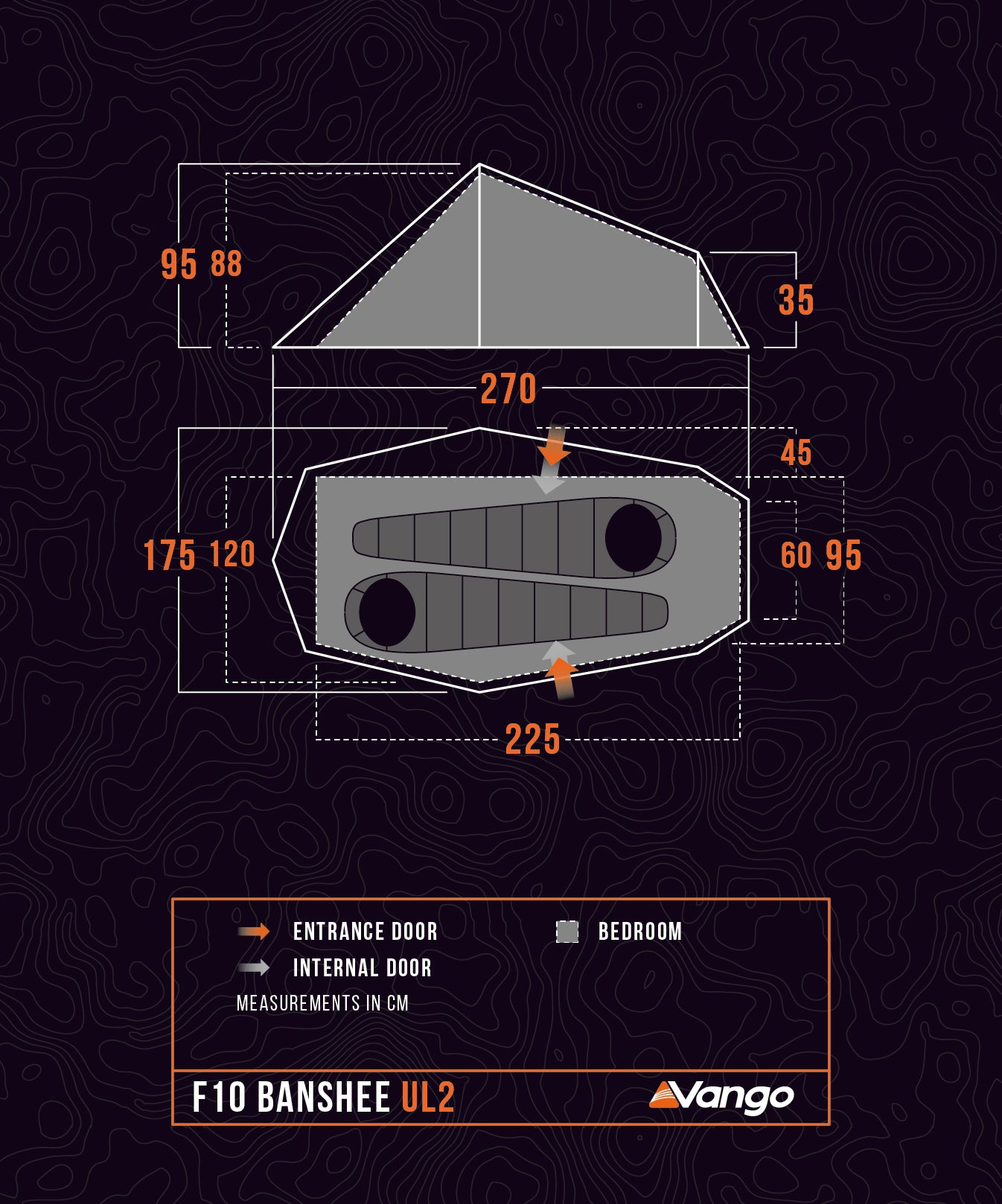 Force Ten Banshee UL2 Tent - Orange