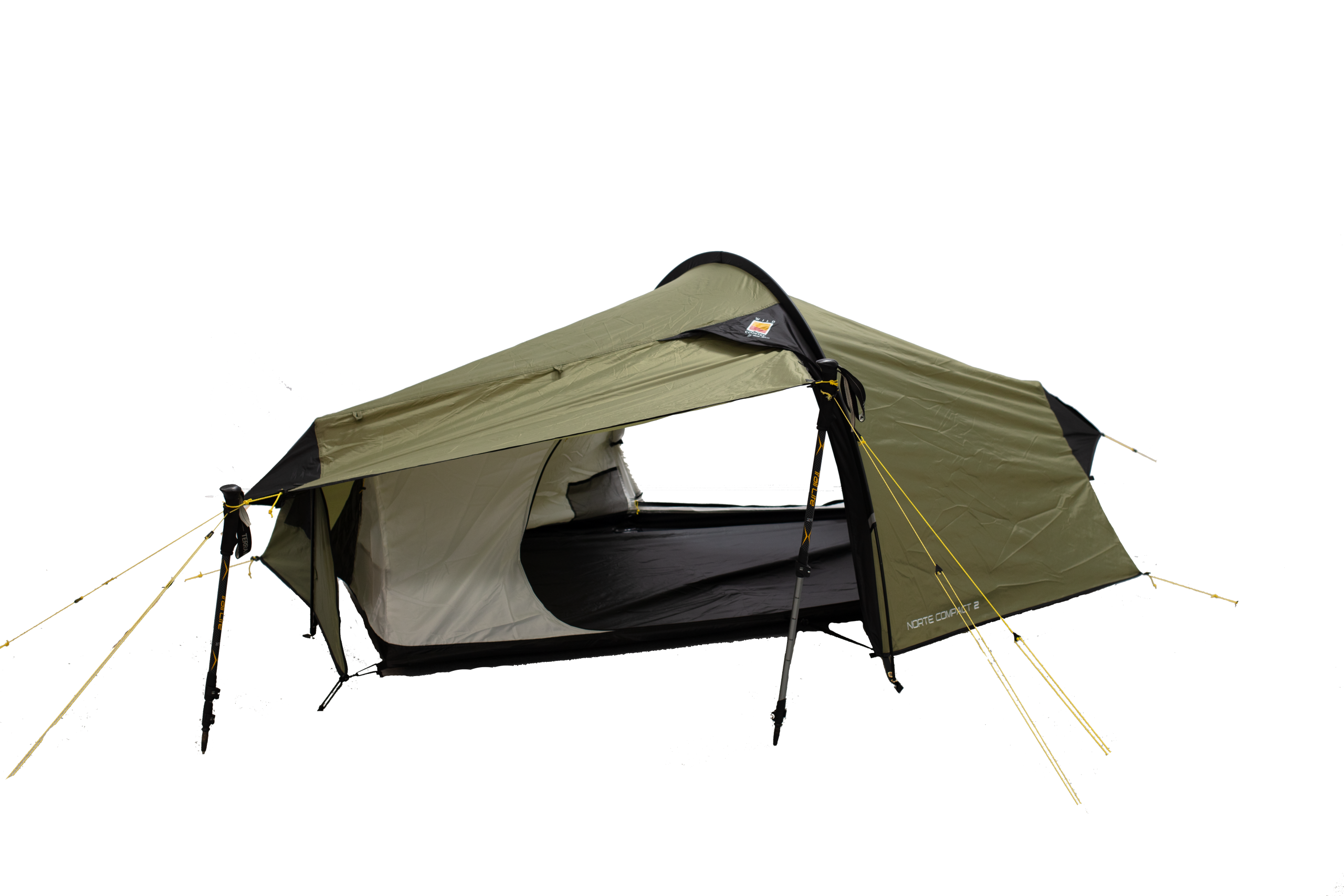 Norte Compact 2 Tent - Green