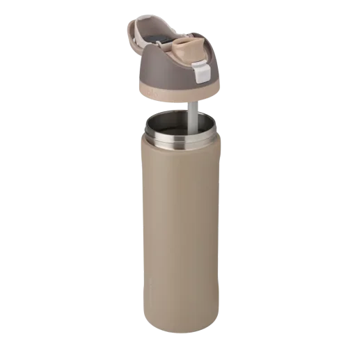 FreeSip® 24oz Stainless Steel Bottle - Brown