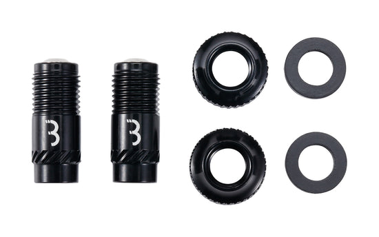 CoreCaps Valve Caps - 2 Pieces - Black