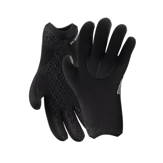 Unisex Powerglove 5mm Natur Blindstitch Gloves - Black