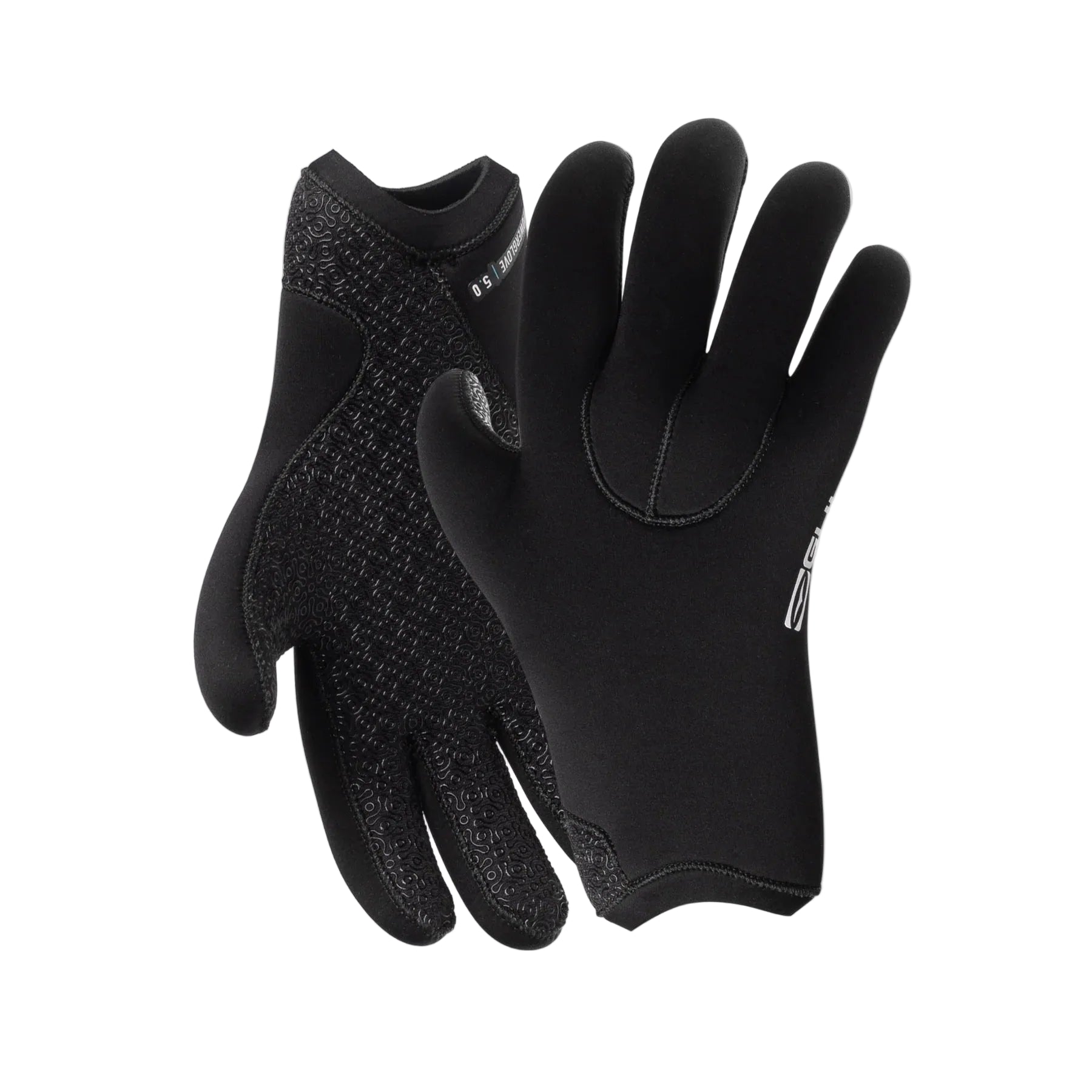 Unisex Powerglove 5mm Natur Blindstitch Gloves - Black