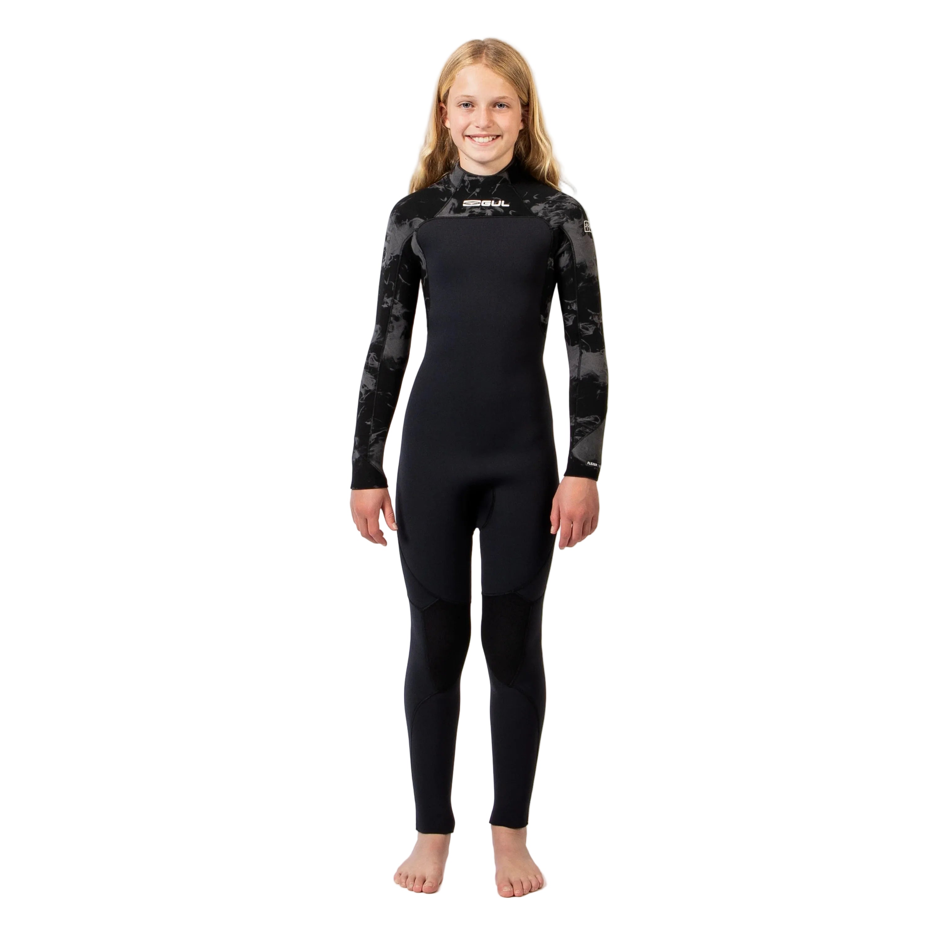 Kids' Flexor 5/4/3 Yulex Steamer Wetsuit - Black