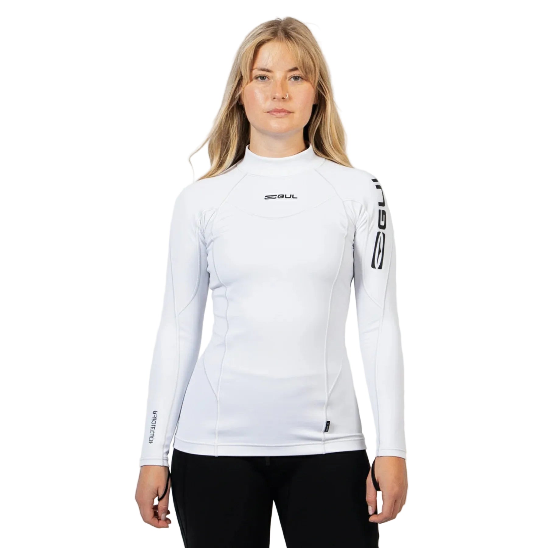 Women's UV Protection Long Sleeve Rashvest - White