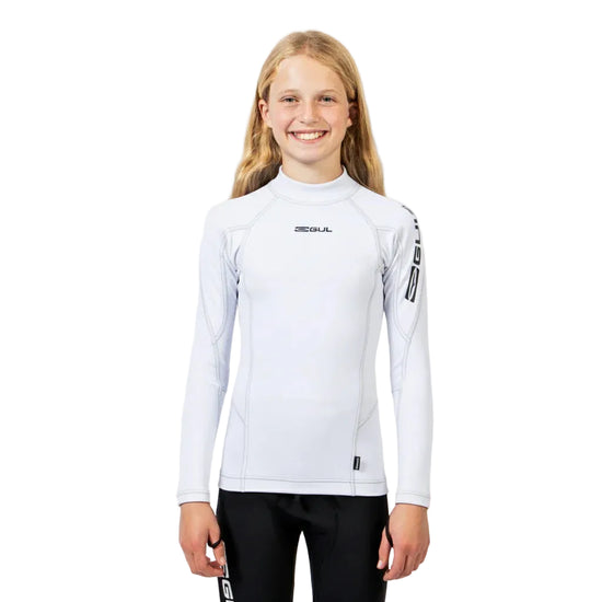 Kids' UV Protection Long Sleeve Rashvest - White