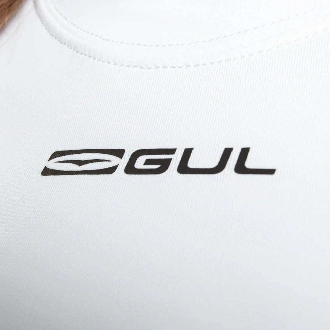 Kids' UV Protection Long Sleeve Rashvest - White