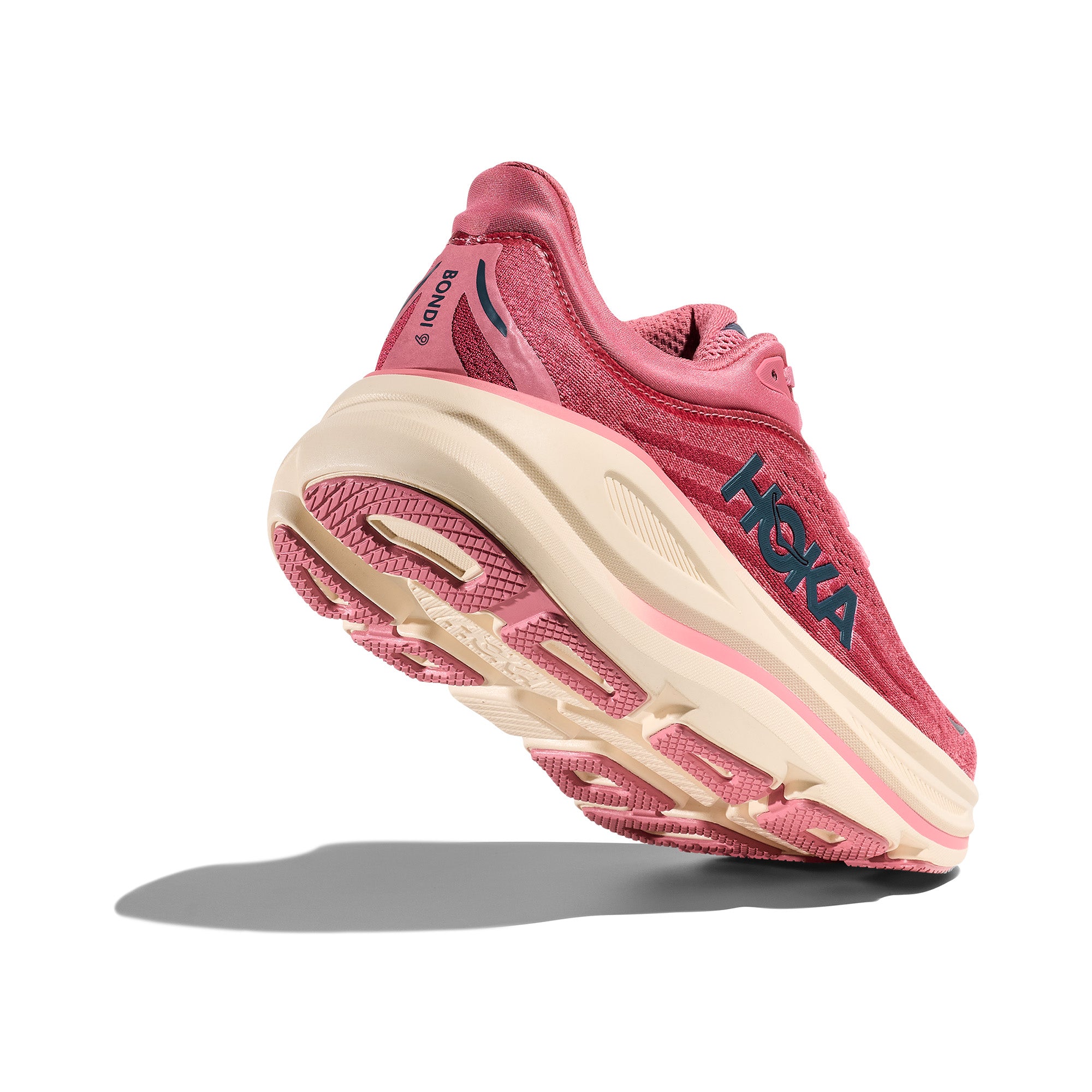 Women's Bondi 9 Road Running Shoes (Wide) - Pink