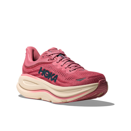 Women's Bondi 9 Road Running Shoes (Wide) - Pink
