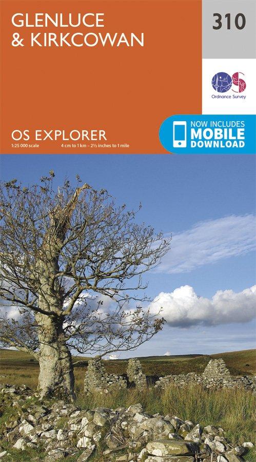 Explorer 310 1:25000 Glenluce & Kirkcowan, Dumfries & Galloway