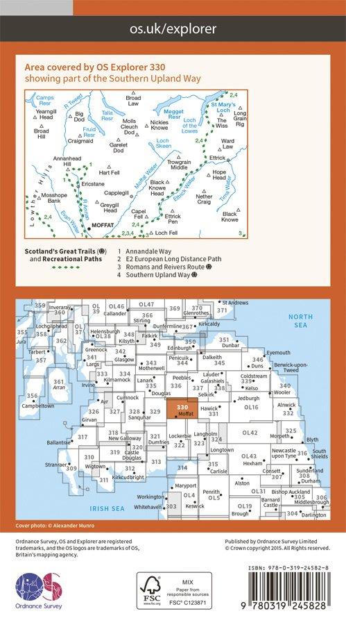 Explorer 330 1:25000 Moffat & St MaryGo---