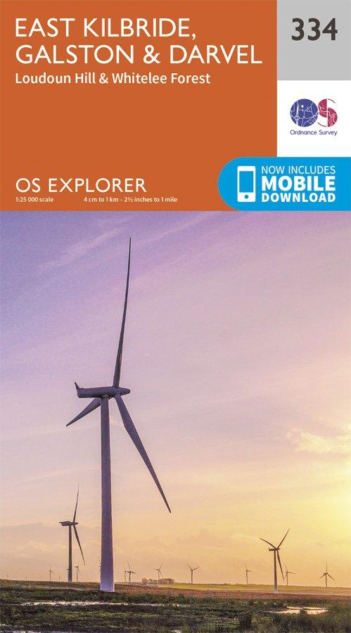 Explorer 334 1:25000 East Kilbride, Galston & Darvel, South Lanarkshire