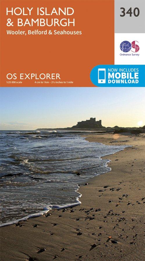 Explorer 340 1:25000 Holy Island & Bamburgh, North Ayrshire