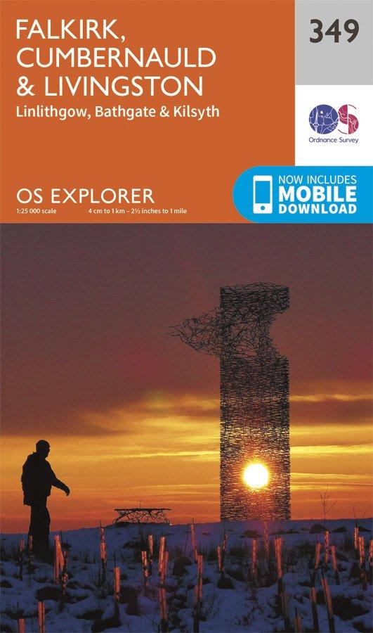 Explorer 349 1:25000 Falkirk, Cumbernauld & Livingston