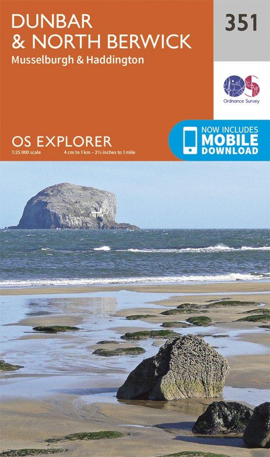 Explorer 351 1:25000 Dunbar & North Berwick, East Lothain