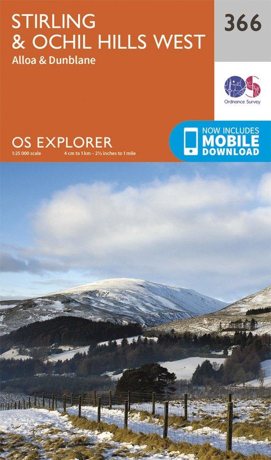 Explorer 366 1:25000 Stirling & Ochil Hills West