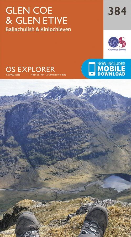 Explorer 384 1:25000 Glen Coe & Glen Etive