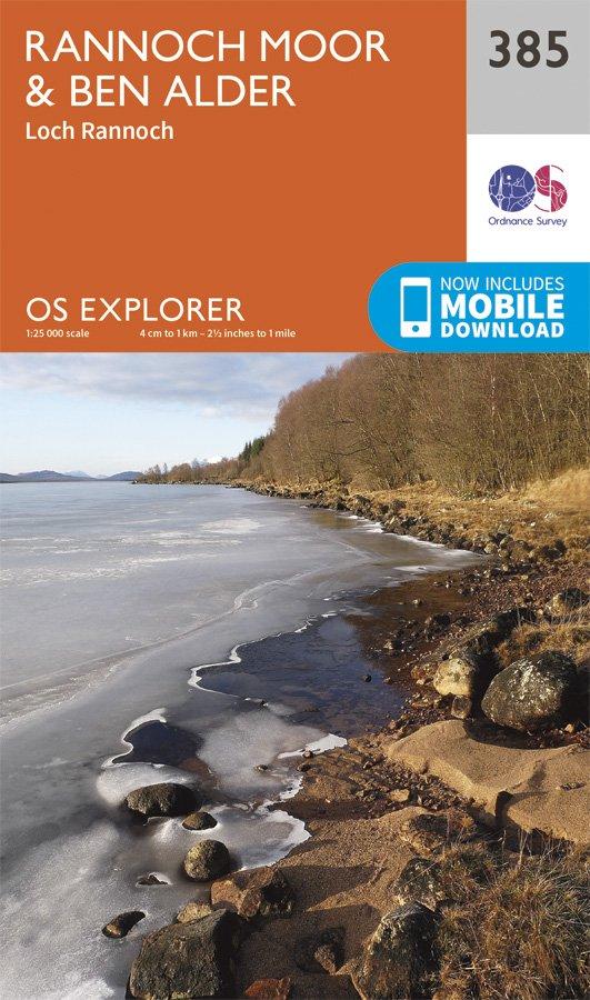 Explorer 385 1:25000 Rannoch Moor & Ben Alder