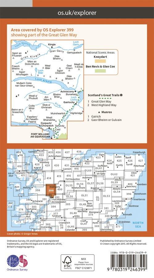 Explorer 399 1:25000 Loch Arkaig