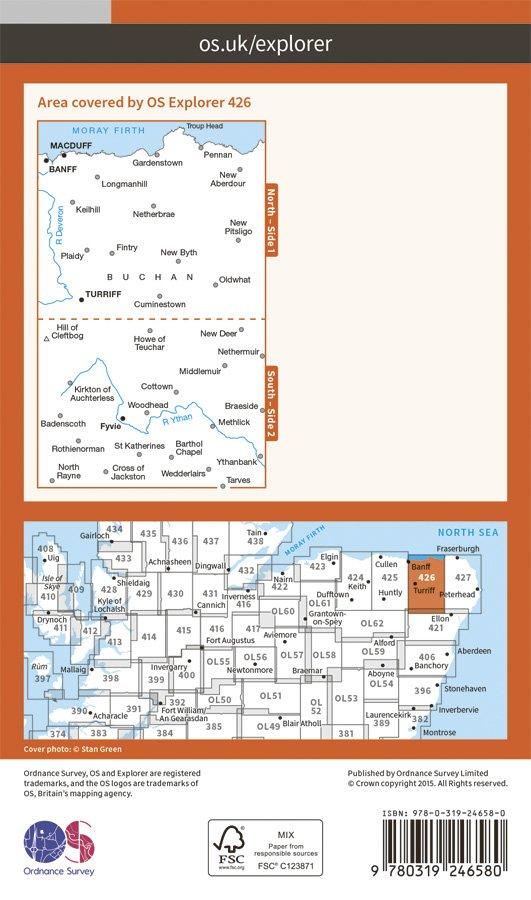 Explorer 426 1:25000 Banff, Macduff & Turriff