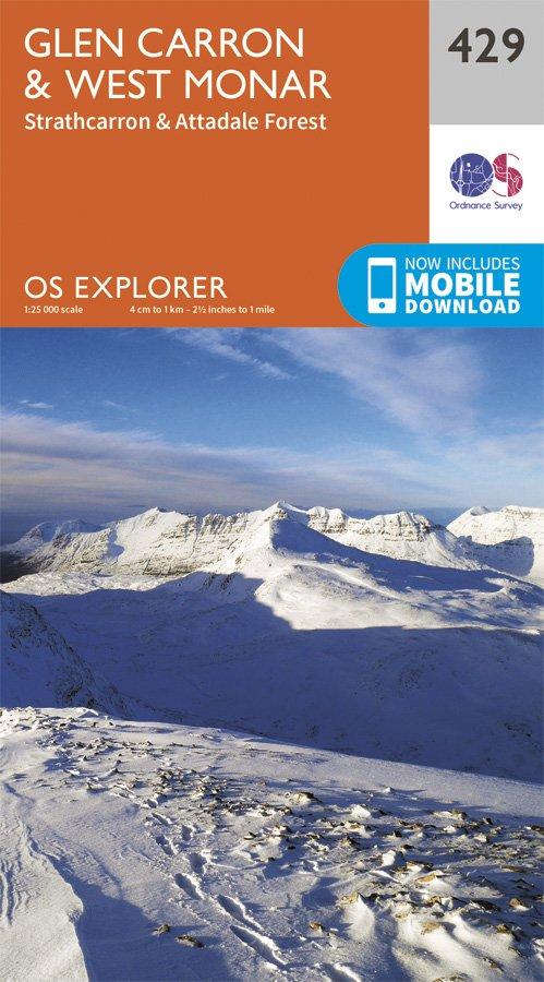 Explorer 429 1:25000 Glen Carron & West Monar
