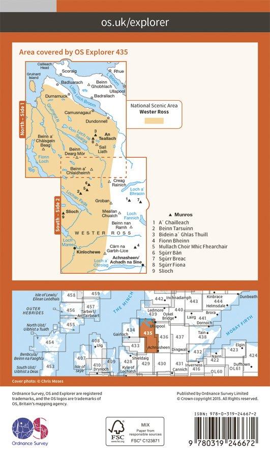 Explorer 435 1:25000 An Teallach & Slioch