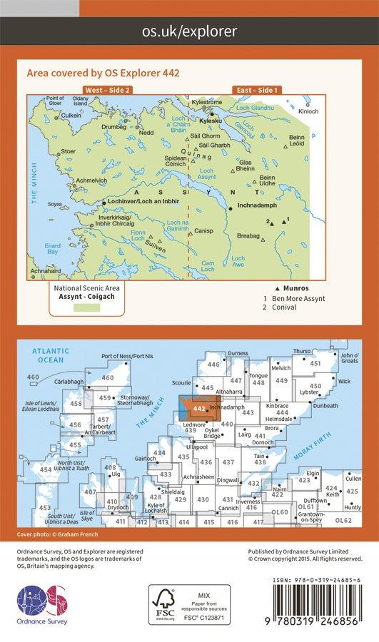 Explorer 442 1:25000 Assynt & Lochinver