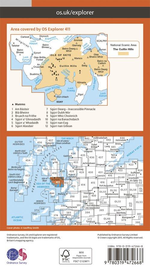 Explorer Active Laminate 411 Skye - Cuillin Hills