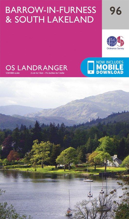 Landranger 96 1:50000 - Barrow-in-Furness & South Lakeland