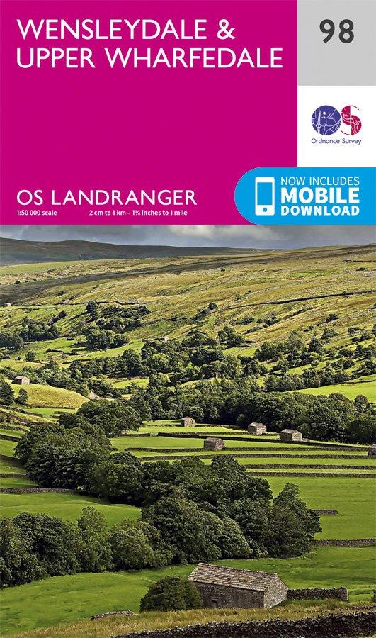 Landranger 98 1:50000 Wensleydale & Upper Wharfedale