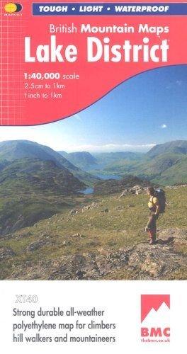 Lake District Mountain Map