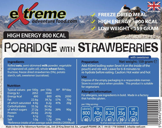 Porridge With Strawberries