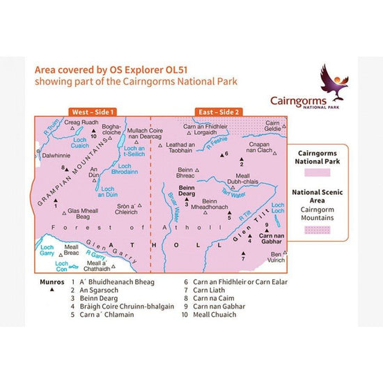 Explorer OL51 Atholl Map