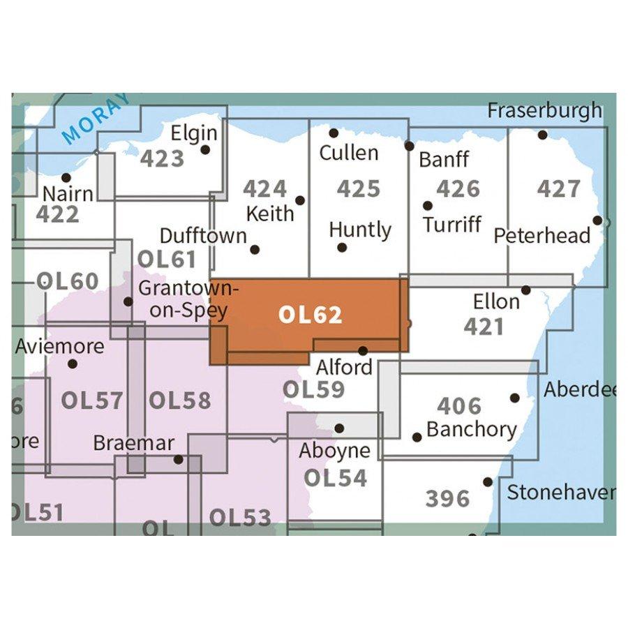 Explorer OL62 Correen Hills & Glenlivet Map