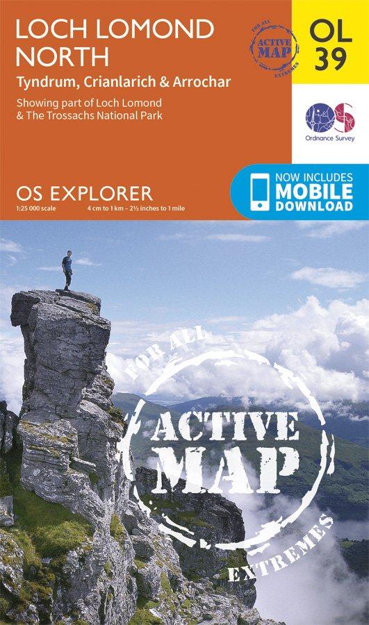 Explorer Active Map OL39 Loch Lomond North