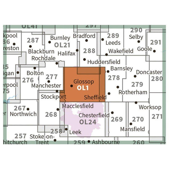 Explorer OL1 The Peak District Map