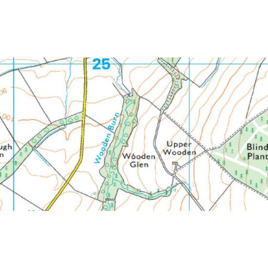Explorer OL16 The Cheviot Hills Map