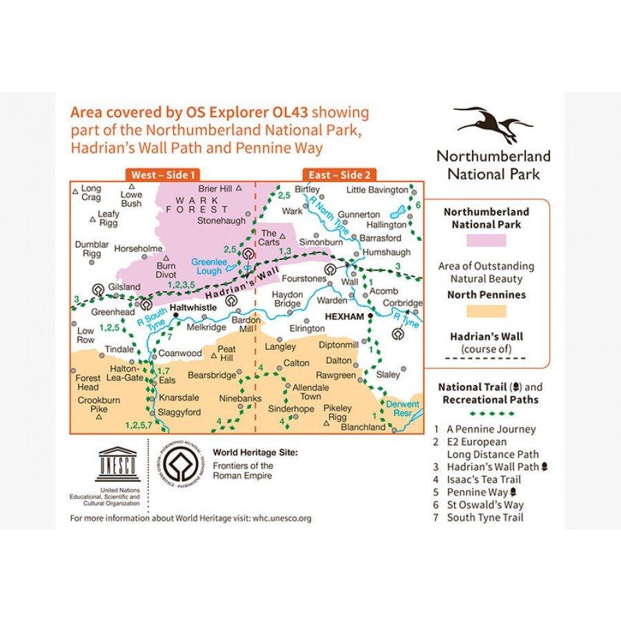 Explorer OL43 Hadrian's Wall Map