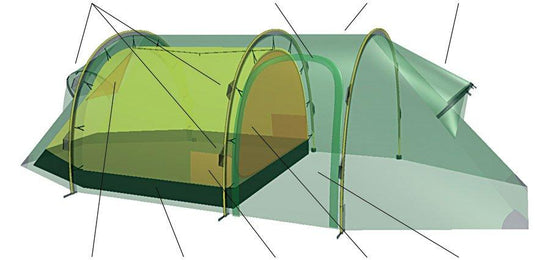 Nammatj Gt 2 Person Tent - Red