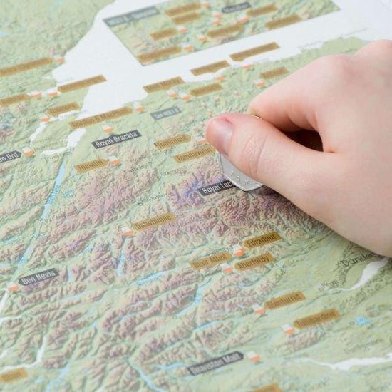 Whisky Distillery Scratch Map A3