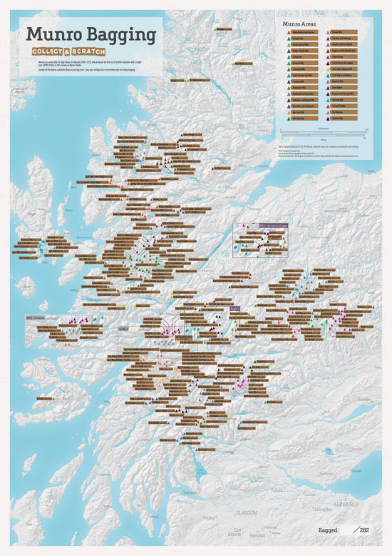 Munro Bagging Scratch Map A1