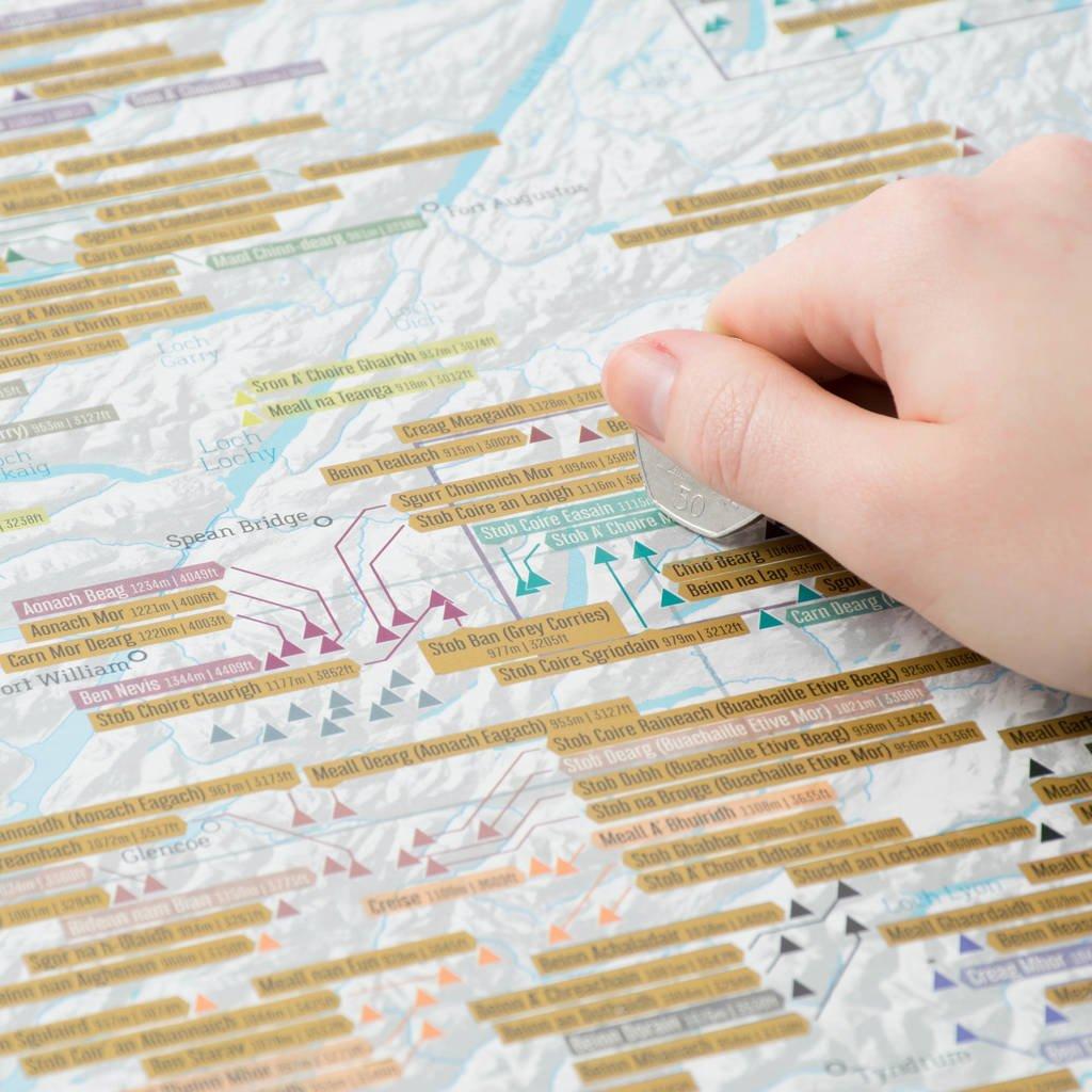 Munro Bagging Scratch Map A1