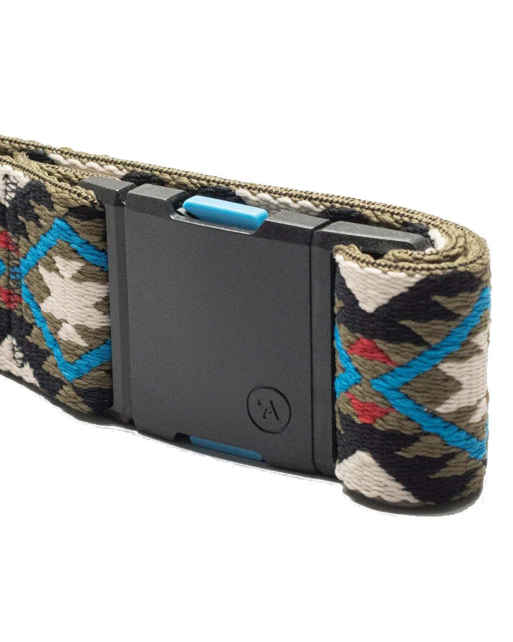 Unisex Twilight Belt - Oat & Turquoise