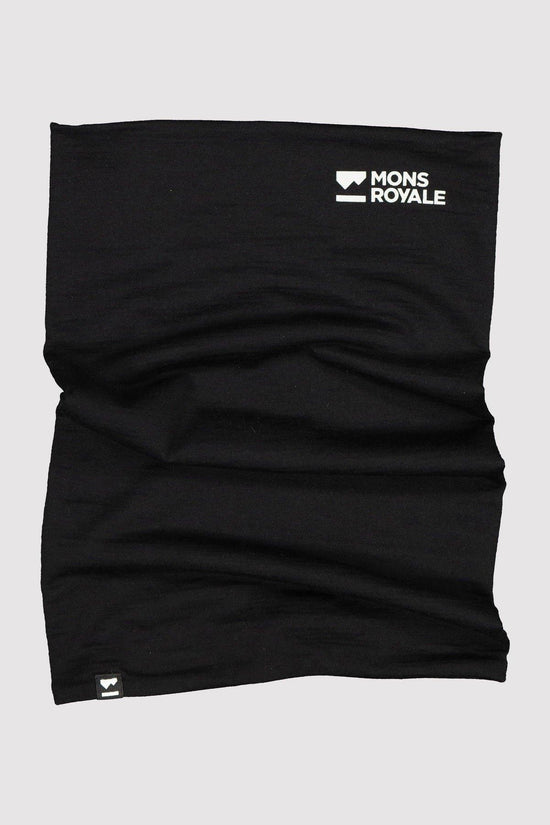 Double Up 100% Merino Neckwarmer - Black